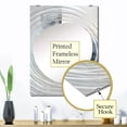 thumbnail image 3 of Designart "Urban Abstract in Grey and White II" Abstract Collages Oversized Wall Mirror - Modern Abstract Hallway Decorative Wall Mirrors - Multiple Color Options, 3 of 6