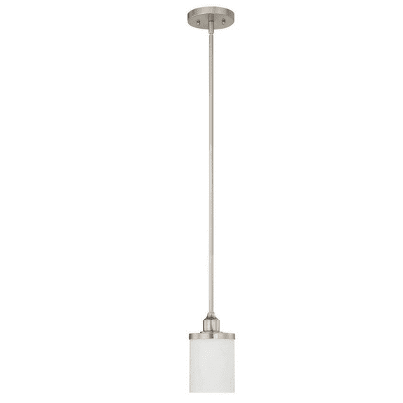 Sunset One Light Mini Pendant - Bright Satin Nickel 60W F21010-80-60W