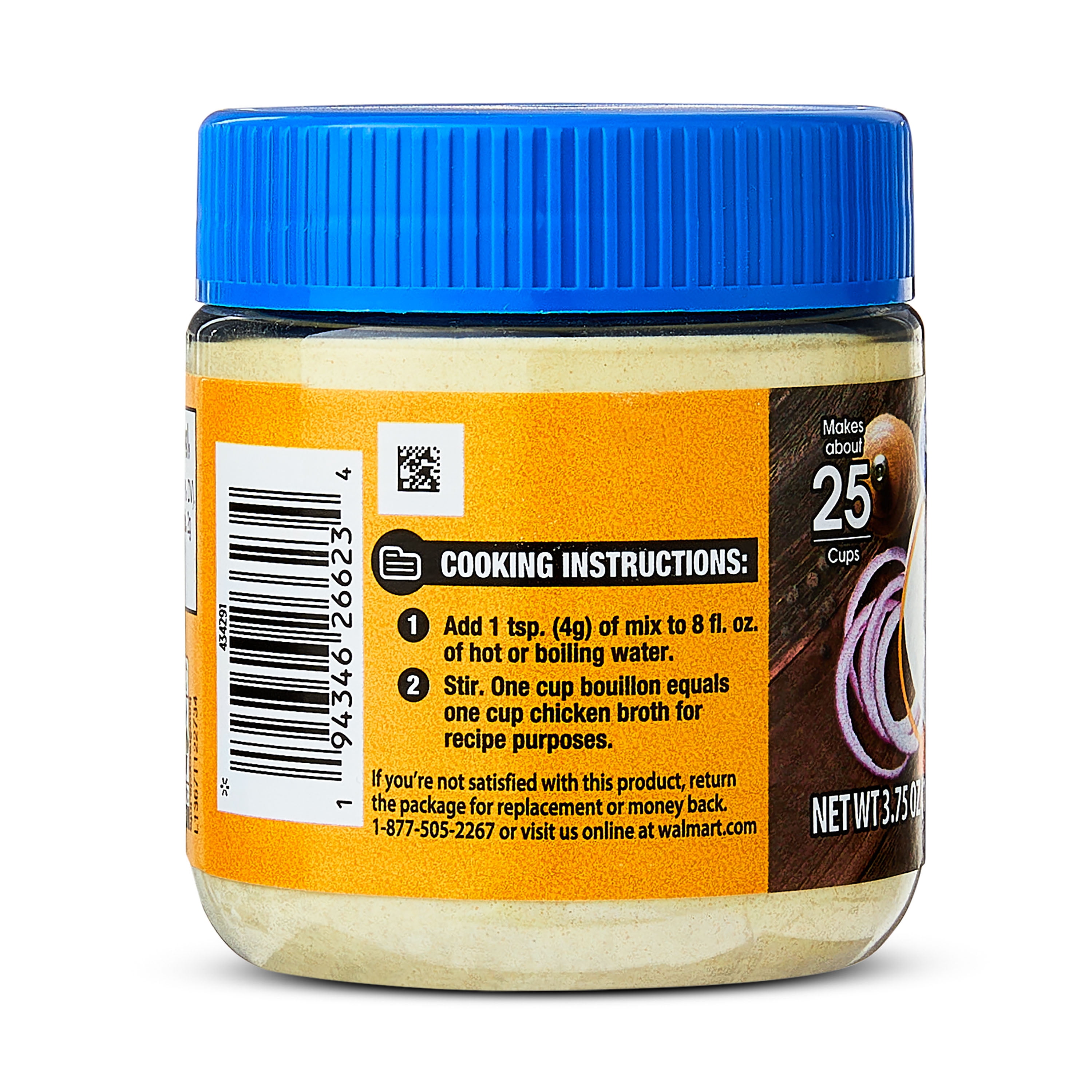 Great Value Chicken Bouillon Powder 3.75 oz Jar (Shelf-Stable)