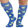 thumbnail image 1 of Printsupport Women 12 mmHg Support Socks  Regular  Pineapple Toss, 1 of 7