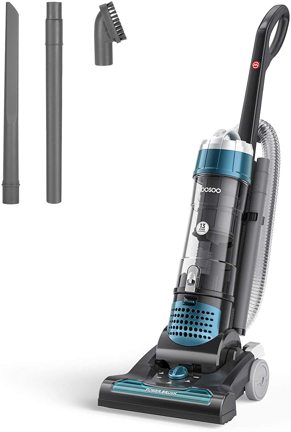 for Pets Hair and Home MOOSOO Cordless Upright Vacuum Cleaner Model: U26D 26Kpa Strong Suction Upright Bagless Vacuum /  50 Min-Running with H12 Level Upgraded Cyclone Anti-Allergy Seal Filtering