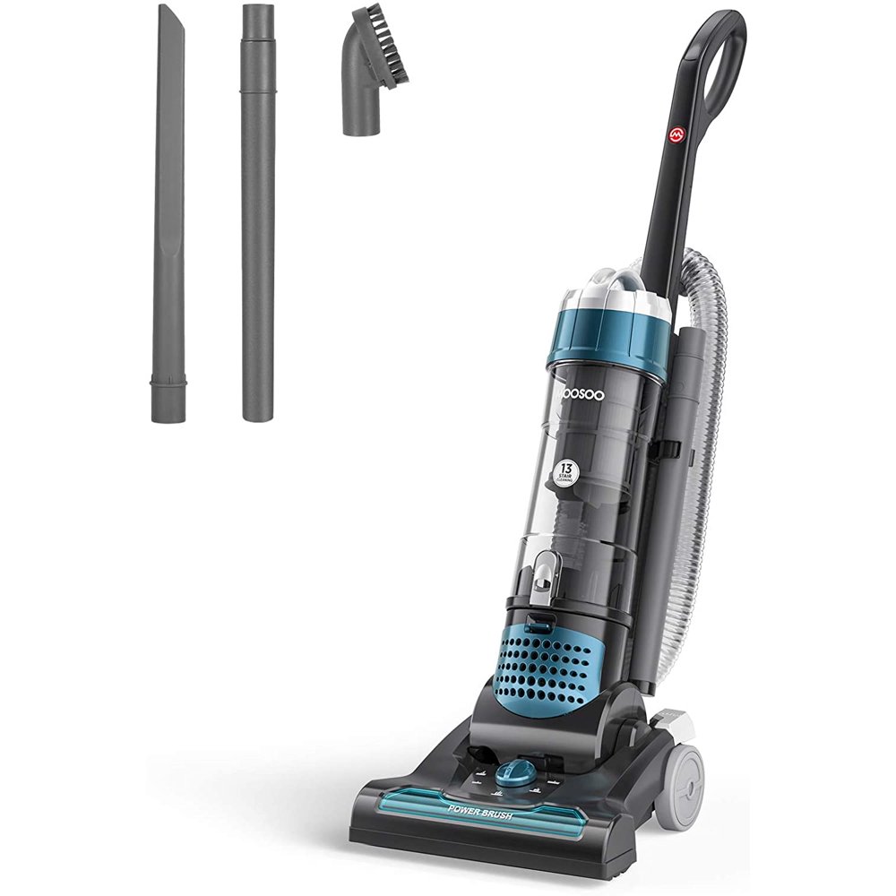 MOOSOO Upright Vacuums 1400W Stick Vacuum Cleaner with UltraLong Hose