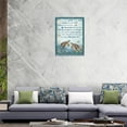 thumbnail image 6 of Sea Turtle Wall Art Blue Beach Ocean Bathroom Pictures Wall Decor Sea Turtle Shell Starfish Canvas Painting Rusitc Marine Framed Artwork for Bathroom Living Room Bedroom 12"x16", 6 of 6