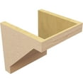 thumbnail image 5 of 10"W x 10"D x 10"H Wide Burlington Rough Cedar Woodgrain TimberThane Corbel, Primed Tan, 5 of 6