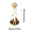 thumbnail image 3 of Lighted Nativity Wall Decor with Bethlehem Star, Acrylic Christmas Wall Decoration with Lights, Christmas Decorations for Home Decor Wall Display, 3 of 10