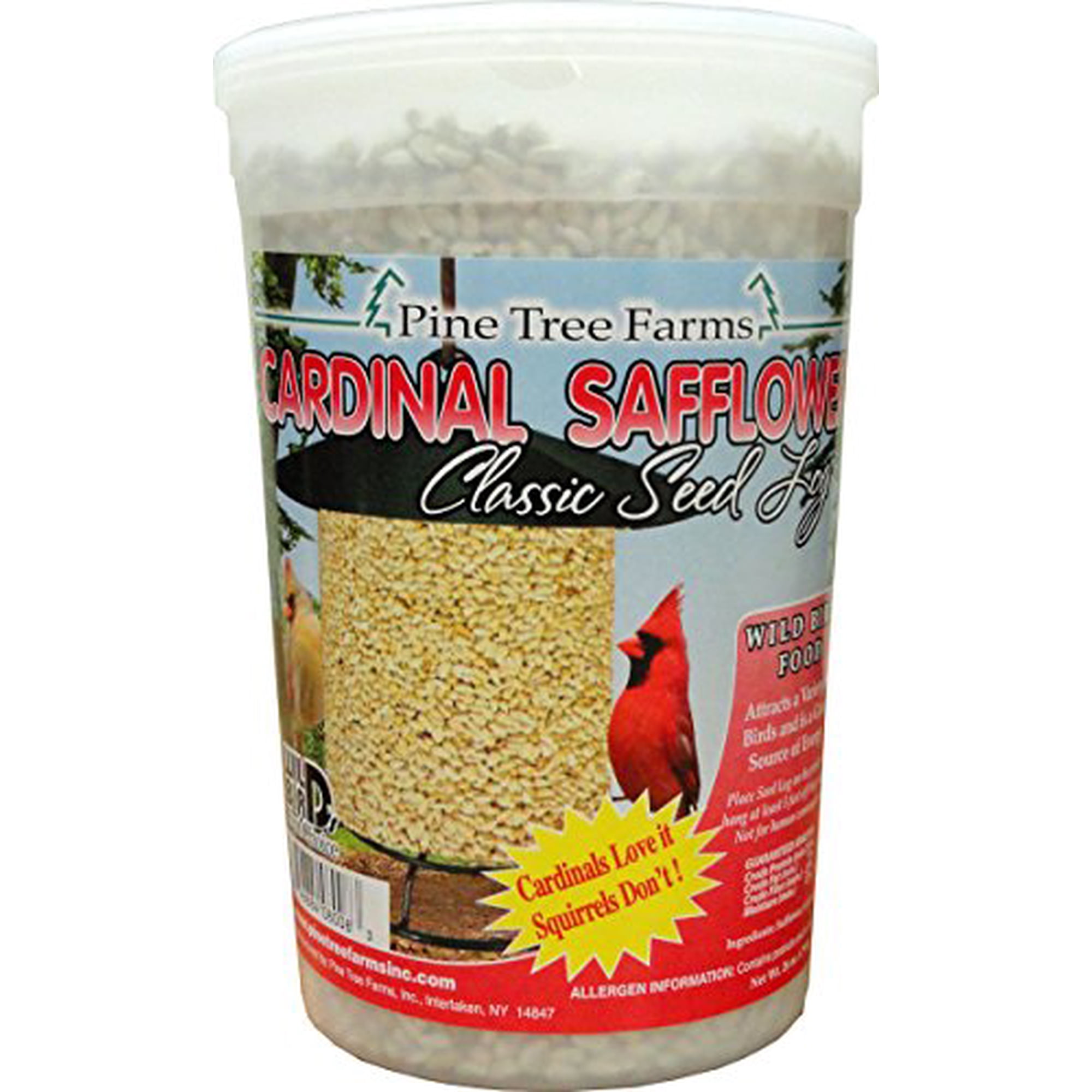Pine Tree Farms 399640 32 oz Cardinal Safflower Classic Seed Log