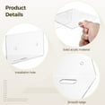 thumbnail image 4 of 8 Pcs Acrylic Floating Shelves, Clear Wall Shelves for Storage and Display, Small Wall-Mounted Shelves, Includes Screws and Plastic Clips for Easy Installation, 4 of 6