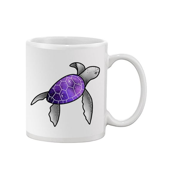 Sea Turtle Galaxy In Shell Mug - Image by Shutterstock,