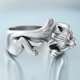 thumbnail image 4 of Anillo de gato, plateado, lindo animal, patas ajustables, anillos de dedo, regalos para amantes de los gatos para mujeres, 4 of 5