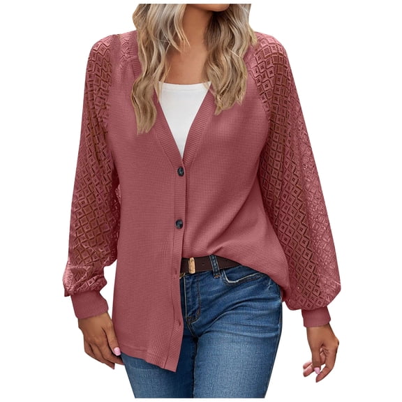 Holiday Deals! Borniu Womens Tops, Women's Fashion Casual Spring Summer Long Sleeve V-Neck Blouses & Shirts Womens Fashion Clearance