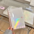 thumbnail image 6 of 10PCS/Set Fashion High Quality Laser Rainbow Star Transparent 1/2/3 Pockets Inside Page of Album Photo Album Inner Core Binder Sleeves Refill Inner Page 02-3 POCKETS, 6 of 8