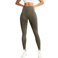 thumbnail image 2 of VBVC Women's High Waist Seamless Leggings,Tummy Control Stretch Yoga Pants For Women,Ladies Butt Lifting Workout Trousers,Army Green,S-L, 2 of 8