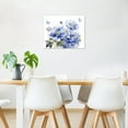 thumbnail image 2 of Blue Floral Wall Art for Bathroom Watercolor Flower with Green Leaf Plant and Butterfly Canvas Wall Art Country Wildflower Framed Wall Art for Living Room Bedroom Office Decor,12L X 16W inches, 2 of 6