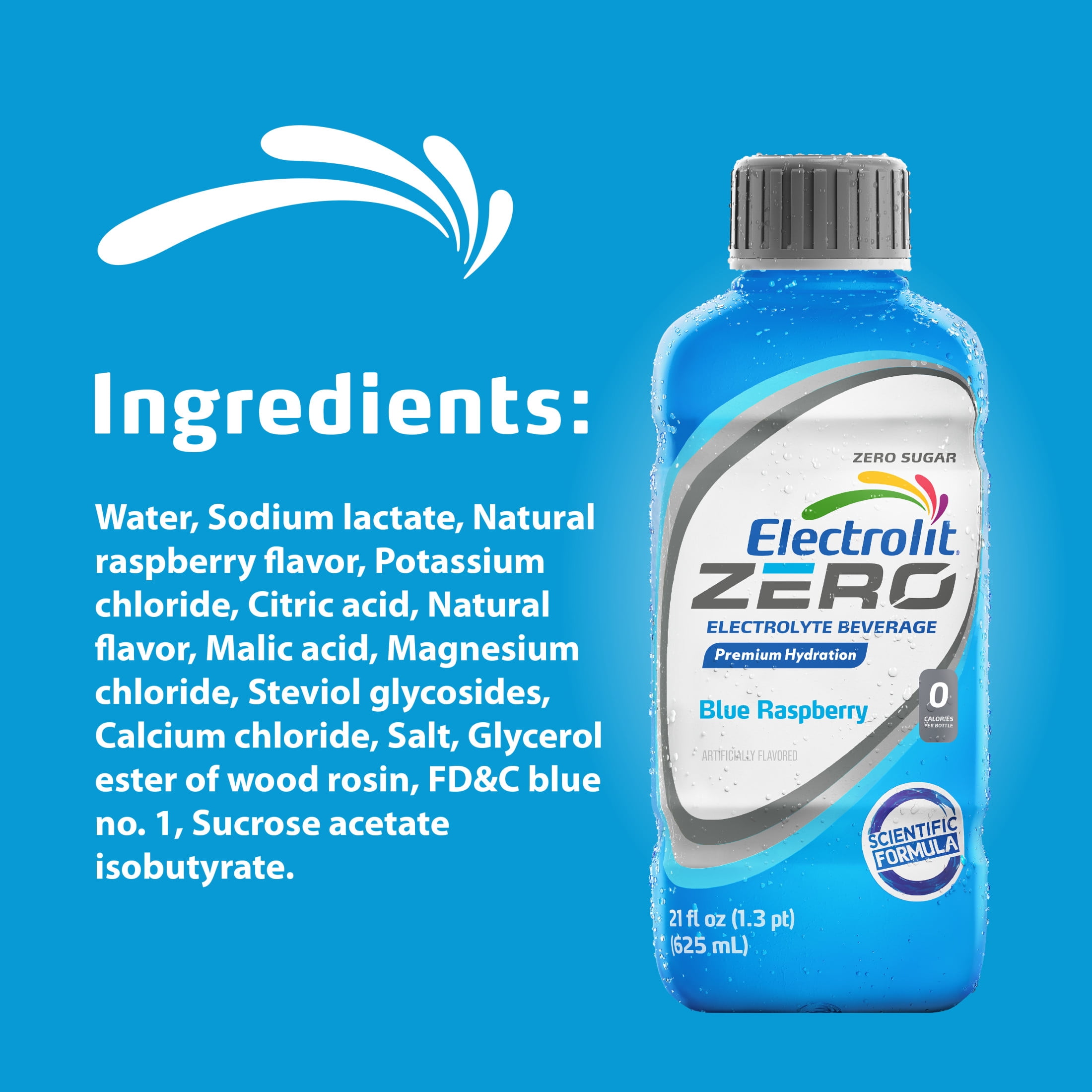 Electrolit Zero Blue Raspberry 21 FL OZ