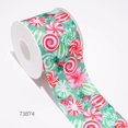 thumbnail image 1 of Cintas del día de Navidad Cinta de grosgrain/satén Cinta estampada para manualidades Decoración Arco 10 yardas 73837, 1 of 4