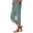 514_Green, variant on Jxximdong Capris Pants for Women, Fashionable Casual Trousers with Pockets Cotton Loose Striped Cotton and Linen Pants, Blue Women's Cropped Pants