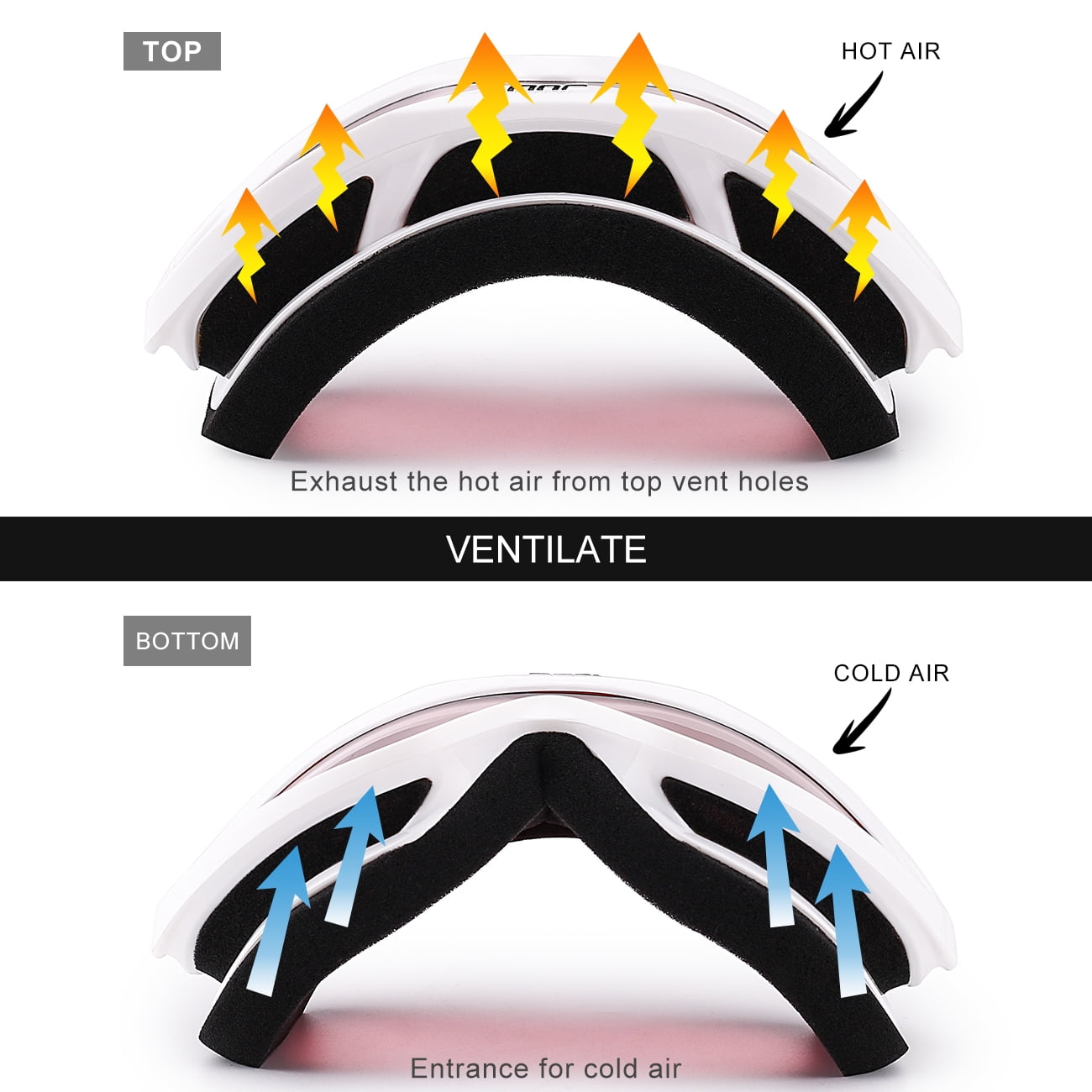 JULI Ski Goggles,Snow Snowboard Goggles for Men Women Snowmobile Skiing Skating BBS
