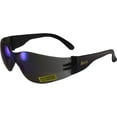 thumbnail image 3 of Global Vision Rider Safety Motorcycle Riding Sunglasses Black Frame Blue Mirror Lens Z87.1, 3 of 5