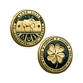 thumbnail image 2 of Iron Commemorative Coin, Good Luck Souvenir With Relief Craftsmanship, for Desktop Decoration, Gold, 2 of 6