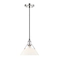 thumbnail image 1 of Orwell 1-Light Pendant in Chrome with Opal Glass, 1 of 3