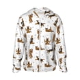 thumbnail image 1 of KLL Veste à Capuche Extérieure Protection Solaire UPF 50+ pour Hommes et Femmes avec Imprimé Chien Berger Allemand, Manches Longues, Chemise de Pêche Randonnée performance-3TG, 1 of 7