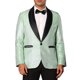 thumbnail image 1 of INSPIRE CHIC Blazers para Hombre con Solapa Metálica y Un Botón, Estilo de Fiesta, Brillantes, Talla XL, Verde, 1 of 4