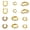 Gold A, variant on 14K Gold Plated Hypoallergenic Small Hoop Earrings Set, Zircon Heart Chunky Stackable Earrings for Women Gifts for Mom