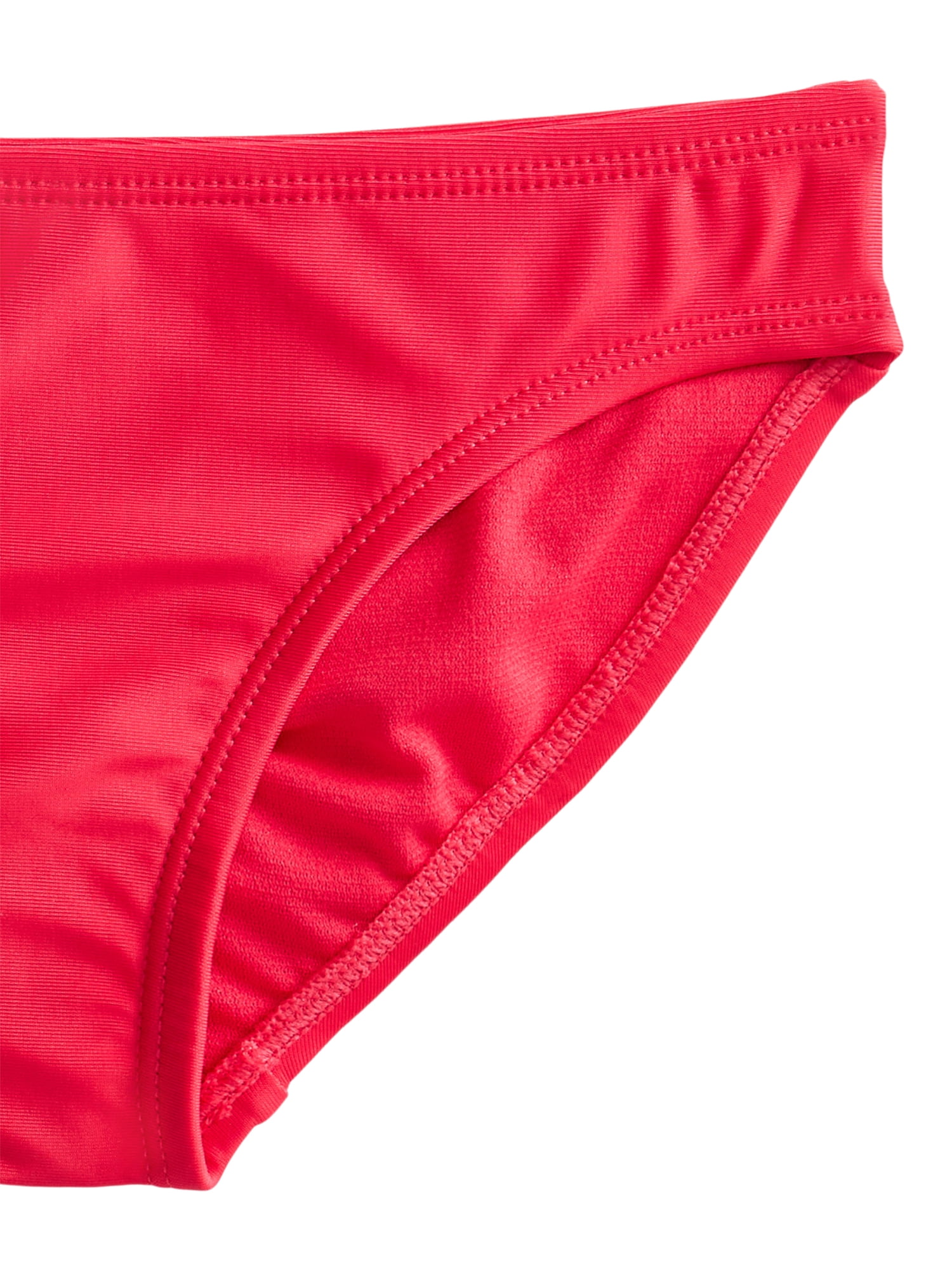 Wonder Nation Girls' Ruffle Strap Bikini with UPF 50+, 2-Piece, Sizes 4-18