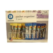 iDesign Packet Organizer 2Pk for Pantry Fridge Bath Utility in Drawer Countertop