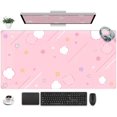 thumbnail image 1 of Mouse Pad DKPXFG Alfombrilla de Escritorio Grande Rosa 80x40 cm, 1 of 7