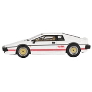 Lotus Esprit Turbo RHD White with Red Stripes 007 James Bond For Your Eyes Only (1981) Movie 1/64 Diecast Model Car by Mini GT