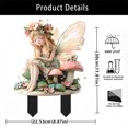 thumbnail image 3 of Rojia Beautiful Fairy Girl Acrylic Garden Stake, Exquisite Forest and Deer Design, Water-proof, Weather-Resistant, Versatile Indoor|Outdoor Decor, All Occasions Ideal Gift, 3 of 7