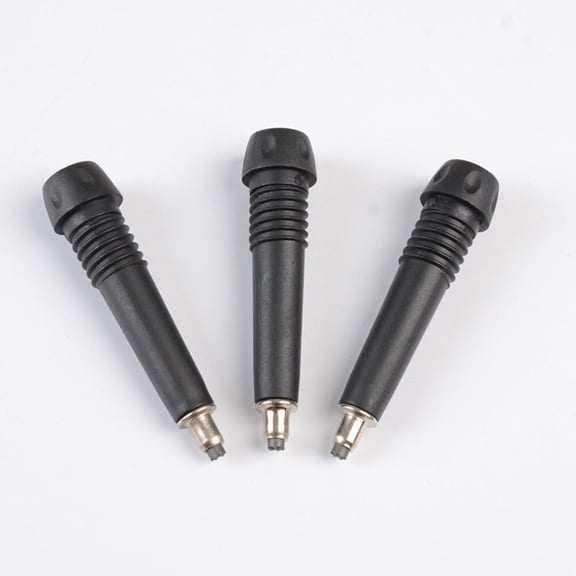 RENACLIPY Black Rubber Walking Stick Tips, Anti-Skid and Replacement Caps, 6 Pieces
