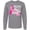 AC-Heather Grey, variant on Inktastic Breast Cancer Awareness Faith over Fear Long Sleeve T-Shirt