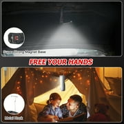 1000 Lumen Rechargeable Flashlights, Kepeak 2 Pack COB Work Lights with Magnetic Base, 7 Modes