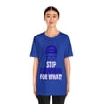 thumbnail image 2 of DJH Apparel | Stop SWIMMING For What? Unisex Sports Tshirt, 2 of 5