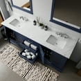 thumbnail image 7 of Navy Blue Double Bath Vanity 80" W X 22" D - Solid Wood Construction, Marble Top, Soft Close, Scratch And Stain , 6 Drawers & 2 Cabinets 80 In. 22 For Bathroom Wood, Surface,, 7 of 7