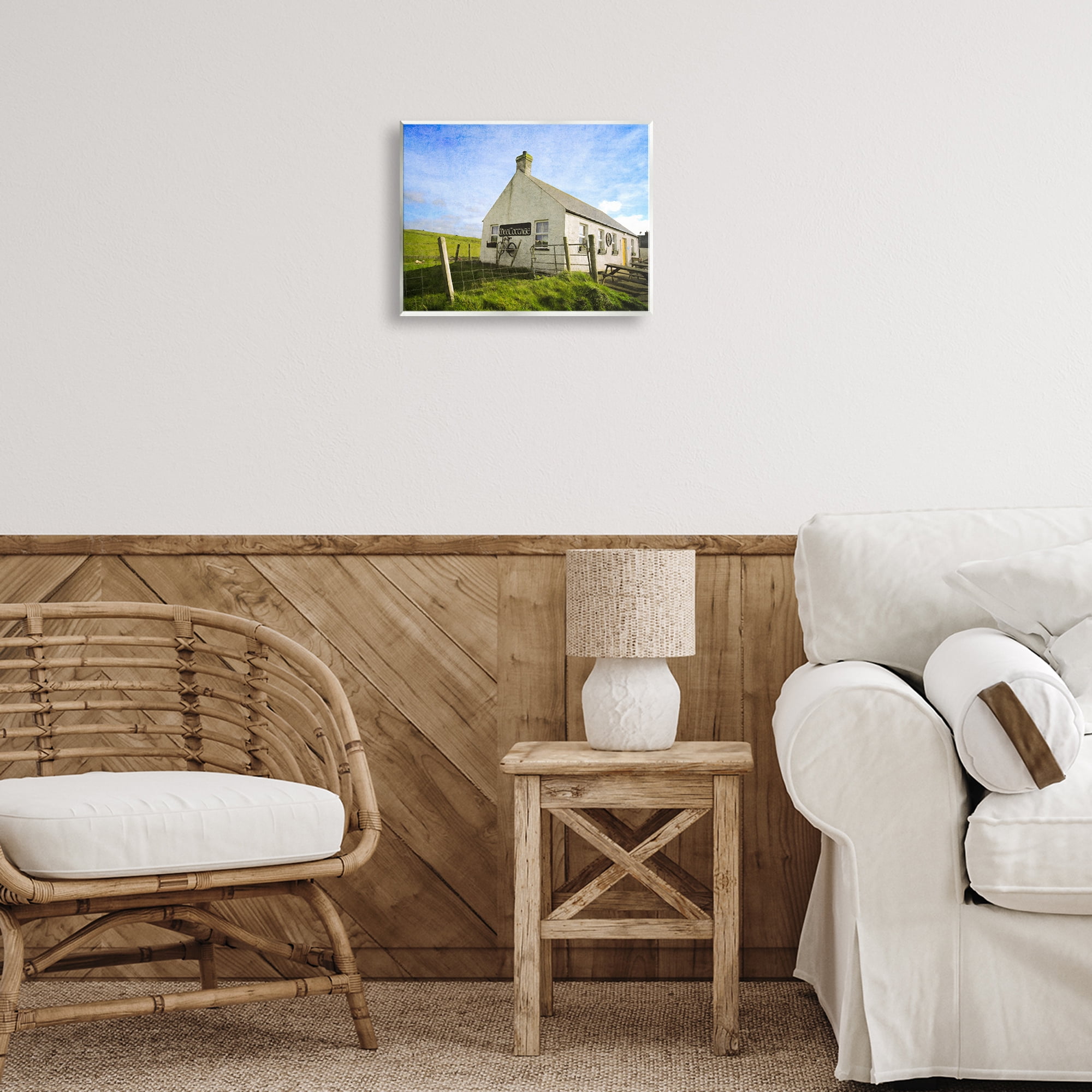 Stupell Industries Wee Cottage Countryside Landscape & Nature Painting Unframed Art Print Wall Art, 14 x 11