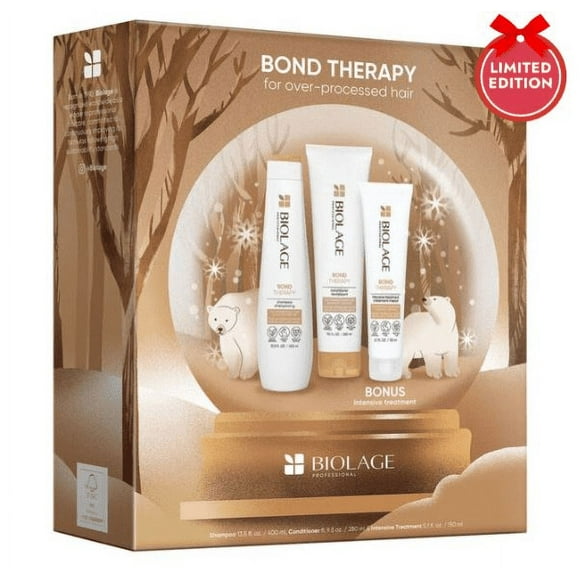 Biolage Bond Therapy Kit - Shampoo 13.5oz, Conditioner 9.5oz, Treatment 5.1oz by Matrix
