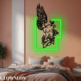 thumbnail image 3 of Glowneon Female Body Wall Decor Woman Silhouette, Wing Wall Sculpture, 3 of 5