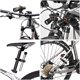 thumbnail image 4 of CHAO Piezas Clip de Soporte de Luz de Bicicleta Soporte de Linterna de Bicicleta Blanco y Negro Soporte de Antorcha de Bicicleta Ajustable Giratorio de 360° y Ajuste Flexible y Elástico para Soporte d, 4 of 5