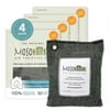 Moso Natural Air Purifying Bag, 200g Bamboo Charcoal Odor Absorber and Small Space Deodorizer, Closet Odor Eliminator and Car Air Freshener, 4 Pack