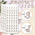 thumbnail image 2 of 4 Pcs Autocollants Lettres Alphabet Or Auto-Adhésifs - Artisanat de Scrapbooking, 2 of 5