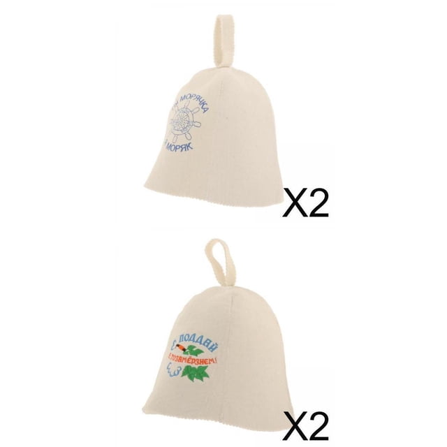Gorro de de Fieltro de 4 Piezas para Sauna, , Casa de s, Spa, , Mujer