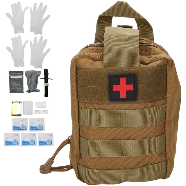Kit de emergencia para traumatismos, herramientas de torniquete para tratamiento de ayuda de emergencia, Control de sangrado, heridas