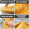 thumbnail image 2 of 2pcs Toilet Covers Pads, TSV Soft Bathroom Thicker Toilet Seat Cover Pads Warmer Stretchable Fibers Easy Installation Cushioned Lid Covers, Comfortable and Washable Toilet Seat Cover Pads, 2 of 9