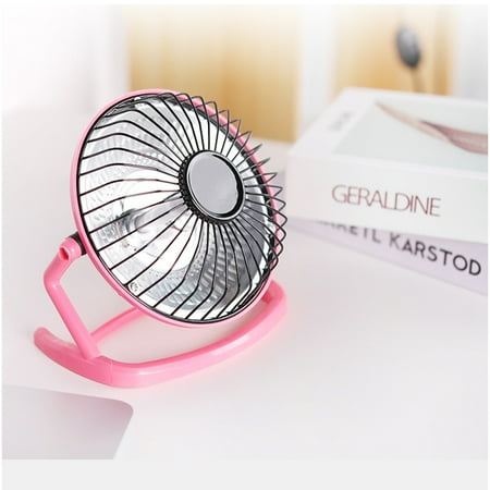 

ZHIYU Mini Portable Heater Electric Desktop Heater Warm Fan Halogen Tube 4 Inch