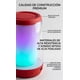 thumbnail image 5 of Bocina Inalámbrica Portátil 360 con Luz LED y Micrófono Integrado Roja, 5 of 6
