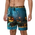 thumbnail image 2 of Balery Spooky Halloween Mens Swim Trunks Swim Shorts for Men Quick Dry Inseam Beach Shorts with Compression Liner Pocket-Large, 2 of 9