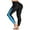 Blu-Bla, variant on Women's Print High Waist Swim Capris Pant Color Contrast Legging Stretch Surfing Pants